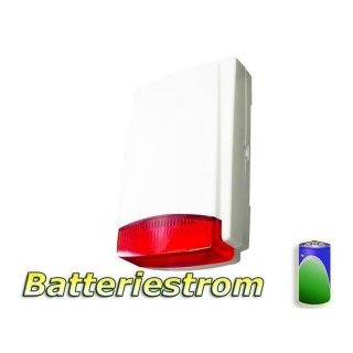 Radio outdoor siren plastic housing - Battery current