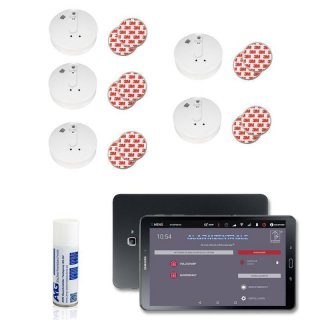 SmokeTab Fire Alarm Panel with Wireless Smoke Detector